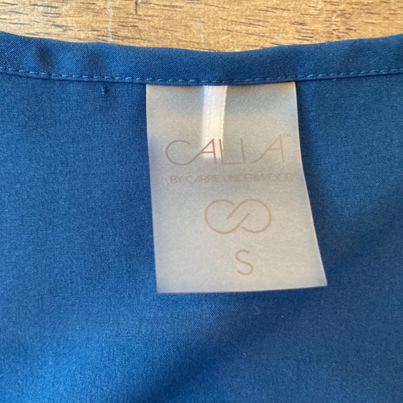 Calia by Carrie Underwood Navy Midi Dress Medium Athletic Sleeveless Drawstring - Picture 5 of 9